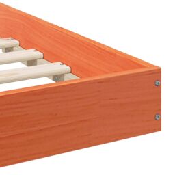 Berkfield Home Wax brown 135 x 190 cm Pine wood - thumbnail 9