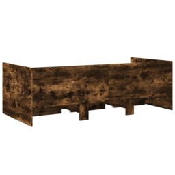 Berkfield Home Daybed with Drawers without Mattress Smoked Oak 75x190 cm Small Single in Brown - thumbnail 6