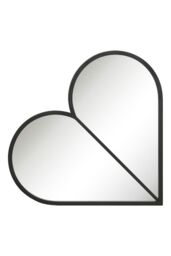MirrorOutlet Black Metal Framed Heart Shaped Wall Mirror (80CM X 80CM) MAX - Size: 1 Pack - thumbnail 5