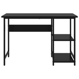 Berkfield Home Computer Desk Black 105x55x72 cm MDF & Metal - Size: 105 x 55 x 72 cm - thumbnail 3