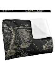 Warner Brothers Lord Of The Rings Logo Officially Licensed Silky Touch Super Soft Throw Blanket 152 x 127 cm in White - thumbnail 3