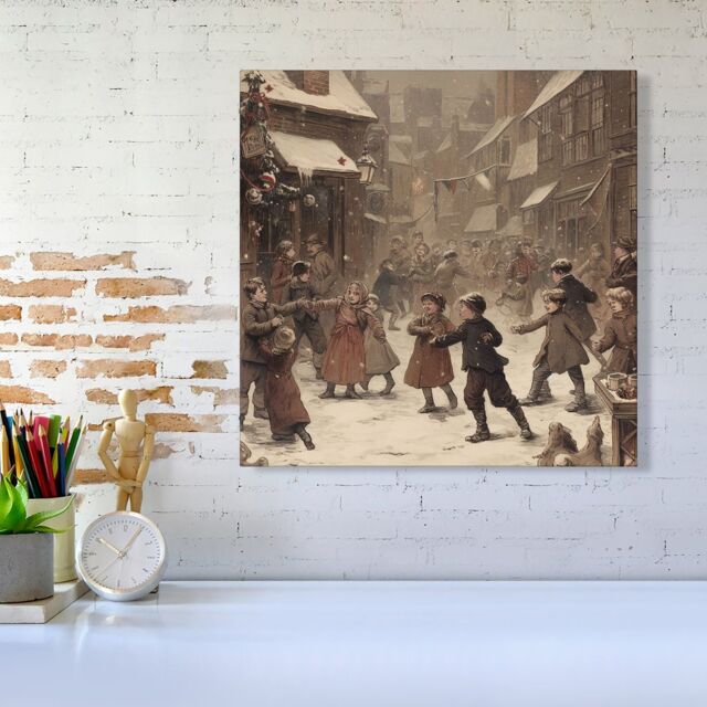 "Warren Reed - Designer Dancing In The Street Canvas - Size: W16"" x H16""" - image 1
