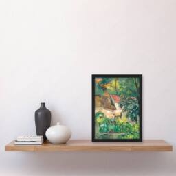 Artery8 Paul Cezanne Framed Wall Art House of Pere Lacroix in Auvers France - Size: A4 - thumbnail 2