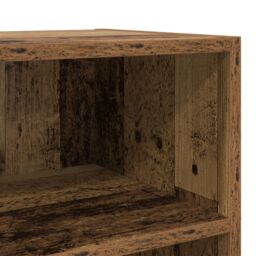 Berkfield Home Old Wood TV Stand Old Wood Engineered wood, Metal Medium Storage in Brown - thumbnail 8