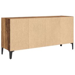 Berkfield Home Old Wood TV Stand Old Wood Engineered wood, Metal Medium Storage in Brown - thumbnail 7
