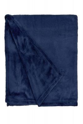New Edge Blinds Plush Collection Flannel Fleece Super Soft Throw in Blue - Size: 140 cm x 180 cm - image 1