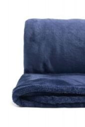New Edge Blinds Plush Collection Flannel Fleece Super Soft Throw in Blue - Size: 140 cm x 180 cm - thumbnail 4