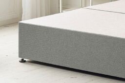 Somnior Flexby Divan Bed Base With 4 Drawers & Headboard Linen in Silver - Size: Super King - thumbnail 3