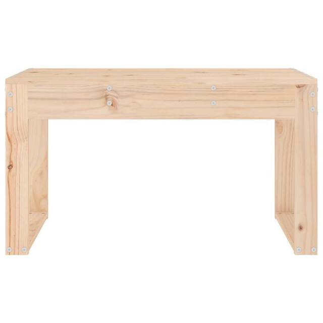 Berkfield Home Beautiful Garden Bench 80x38x45 cm Solid Wood Pine in Light Tan - Size: 80 x 38 x 45 cm - image 1
