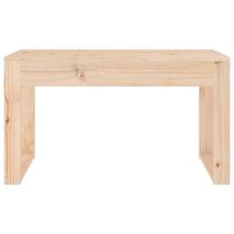 Berkfield Home Beautiful Garden Bench 80x38x45 cm Solid Wood Pine in Light Tan - Size: 80 x 38 x 45 cm - thumbnail 1