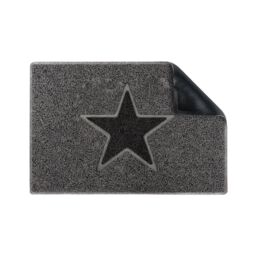 Oseasons Star Medium Doormat in Grey - Size: 44 cm x 75 cm - thumbnail 2