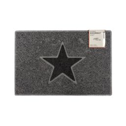 Oseasons Star Medium Doormat in Grey - Size: 44 cm x 75 cm - thumbnail 1