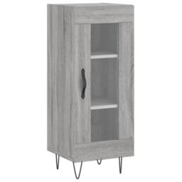 Berkfield Home Sideboard Grey Sonoma 34.5x34x90 cm Engineered Wood - thumbnail 3