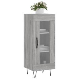 Berkfield Home Sideboard Grey Sonoma 34.5x34x90 cm Engineered Wood - thumbnail 1