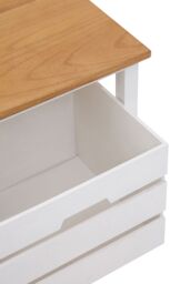 Orsina Compact Design 2 Drawer Bench, Modern Design Chest Of Drawers For Livingroom, Minimalist Storage Chest in Natural - thumbnail 6