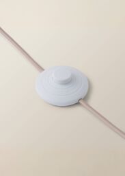 ValueLights Bobbins Painted Rose Pink Freestanding Floor Lamp Base Light in Pale Pink - thumbnail 4