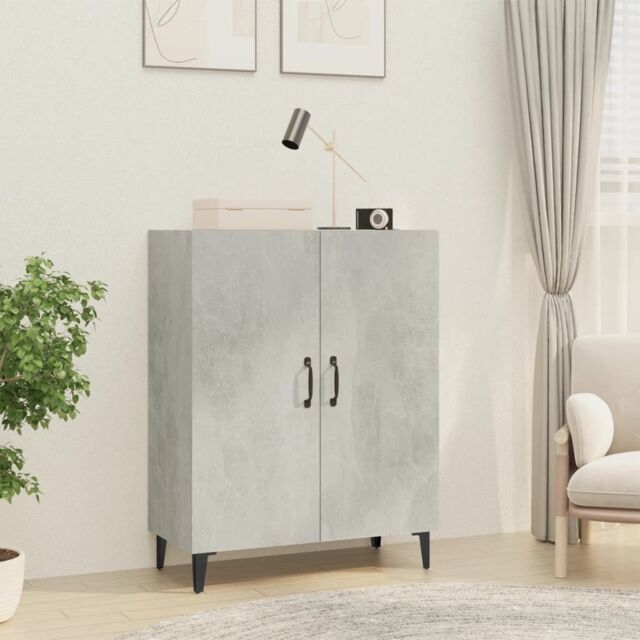 Berkfield Home Sideboard Concrete Grey 70x34x90 cm Engineered Wood - Size: 70 x 34 x 90 cm - image 1