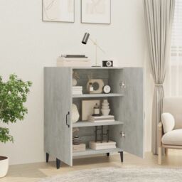 Berkfield Home Sideboard Concrete Grey 70x34x90 cm Engineered Wood - Size: 70 x 34 x 90 cm - thumbnail 6