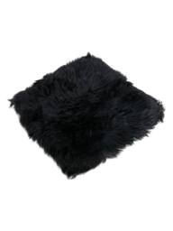 Native Natural Sheepskin Chair Pad Square Black - Size: 40 cm x 40 cm - thumbnail 2