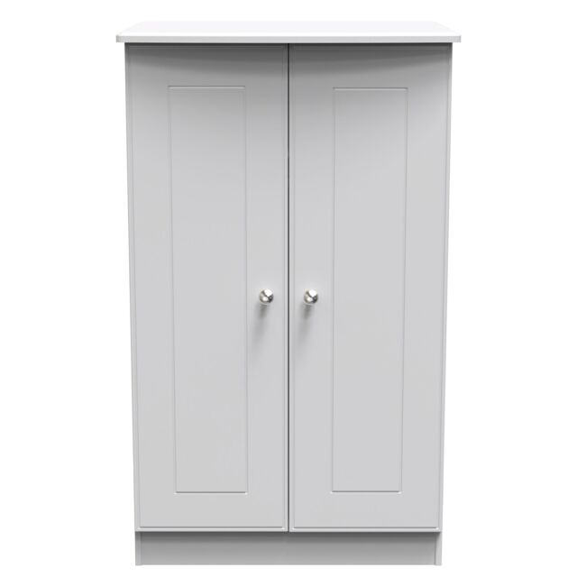 Ready Assembled 2 U Albert 2 Door Midi Wardrobe (Ready Assembled) in Grey - image 1
