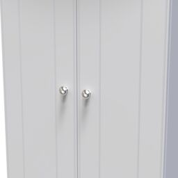 Ready Assembled 2 U Albert 2 Door Midi Wardrobe (Ready Assembled) in Grey - thumbnail 4