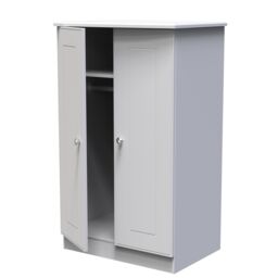 Ready Assembled 2 U Albert 2 Door Midi Wardrobe (Ready Assembled) in Grey - thumbnail 5