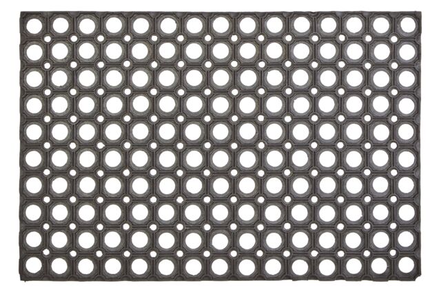 Orsina Filta Rubber Doormat With Holes in Grey - Size: Medium - image 1