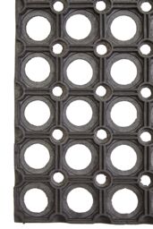 Orsina Filta Rubber Doormat With Holes in Grey - Size: Medium - thumbnail 4