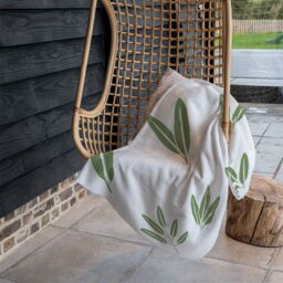 Benjamin Tate Design Herbs Blanket in Natural - Size: 120 cm x 150 cm - thumbnail 4