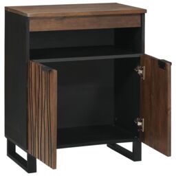 Berkfield Home Sideboard 60 x 33.5 x 75 cm Solid Wood & Engineered Wood in Brown - thumbnail 2