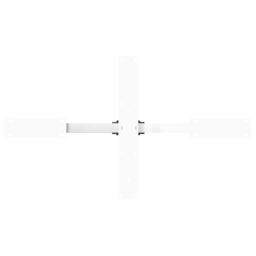 Berkfield Home Coffee Table Leg Spider Shape White 98x58x(42-43) cm Steel - thumbnail 5
