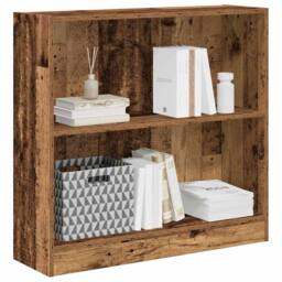Berkfield Home Bookcase Old Wood 80x24x76 cm Engineered Wood in Brown - Size: 80 x 24 x 76 cm - thumbnail 4