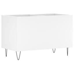 Berkfield Home Record Cabinet White 74.5x38x48 cm Engineered Wood - thumbnail 2