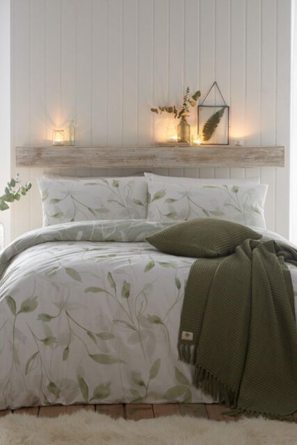 Drift Home 'Eliza' Duvet Cover Set in Green - Size: Single - image 1