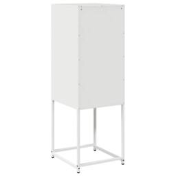 Berkfield Home Sideboard White 36x39x107 cm Cold-rolled Steel - Size: 36 x 39 x 107 cm - thumbnail 8