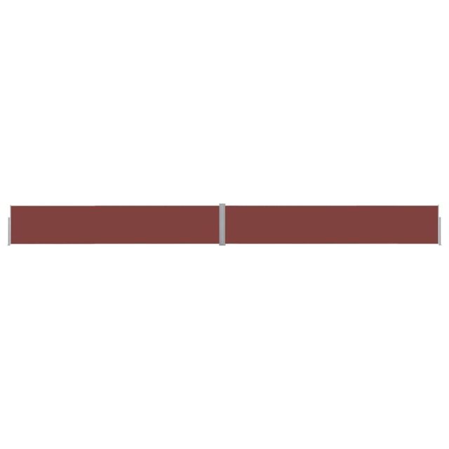 Berkfield Home Patio Retractable Side Awning 140x1200 cm Brown - image 1