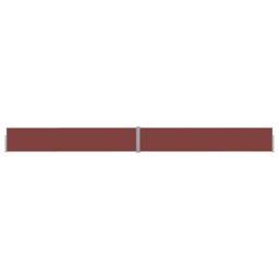 Berkfield Home Patio Retractable Side Awning 140x1200 cm Brown - thumbnail 1