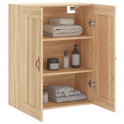 Berkfield Home Wall Mounted Cabinet Sonoma Oak 69.5x34x90 cm Engineered Wood in Brown - thumbnail 5