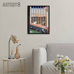 "Artery8 Hiroshige Asakusa Fields Framed Canvas Japanese Wall Art Print - Size: W12"" x H16""" - thumbnail 3