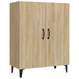 Berkfield Home Sideboard Sonoma Oak 70x34x90 cm Engineered Wood in Brown - Size: 70 x 34 x 90 cm - thumbnail 1