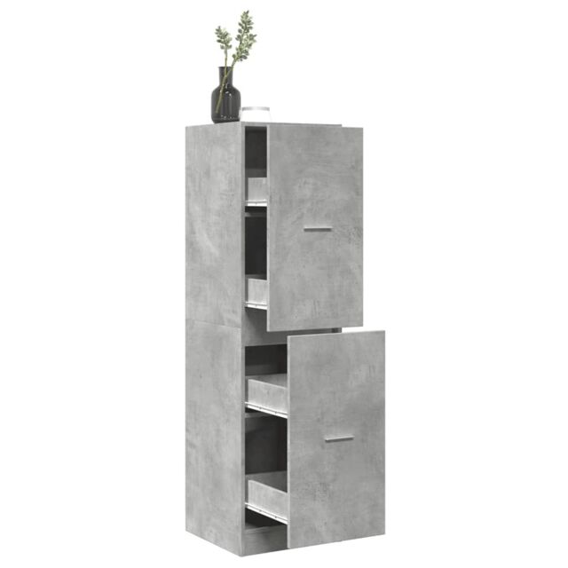 Berkfield Home Apothecary Cabinet¬†Concrete Grey 40x41x144.5 cm Engineered Wood - image 1
