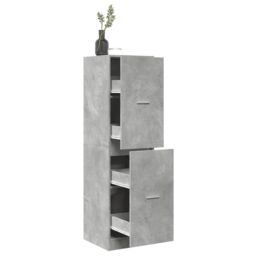 Berkfield Home Apothecary Cabinet¬†Concrete Grey 40x41x144.5 cm Engineered Wood - thumbnail 1