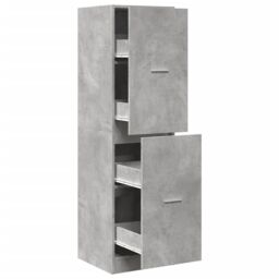Berkfield Home Apothecary Cabinet¬†Concrete Grey 40x41x144.5 cm Engineered Wood - thumbnail 2