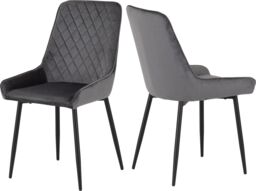 Seconique Athens Rectangular Medium Oak Dining Set with Avery Chairs in Grey - thumbnail 7