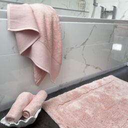 Allure Bath Fashions Bamboo Cotton Non-Slip Bath Mat in Baby Pink - thumbnail 3