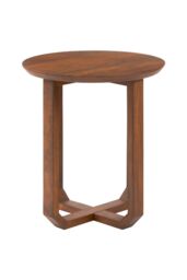 MH London Side Table Coffee & Side Tables Squre Solid Wood Bedside Table with Four Legs for Living Room & Bedroom Forbes in Walnut - thumbnail 2