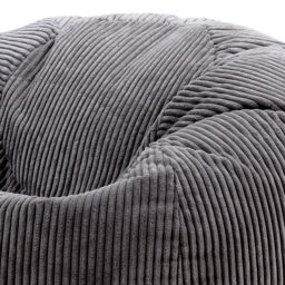 icon Kingston Bean Bag & Footstool Jumbo Cord Bundle in Charcoal - thumbnail 5