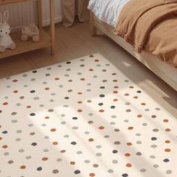 THE RUGS Adventures Kids Rug Konfetti Cream Multicolour Kids Bedroom Rug - Size: 160 cm diameter - thumbnail 2