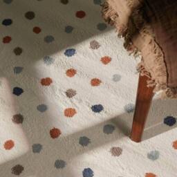 THE RUGS Adventures Kids Rug Konfetti Cream Multicolour Kids Bedroom Rug - Size: 160 cm diameter - thumbnail 9