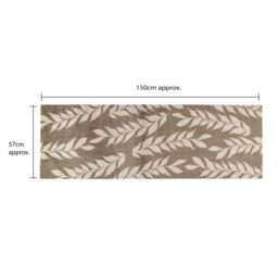 JVL Mega Runner - 57x150cm, Leaves in Light Brown - Size: 150 cm x 100 cm - thumbnail 7